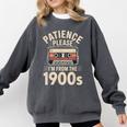 Patience Please I'm From The 1900s Cassette Comfort Colors Sweatshirt Pepper Patience Please I'm From The 1900s Cassette Comfort Colors Sweatshirt Pepper