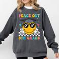 Peace Out 5th Grade Graduation Last Day Of School Comfort Colors Sweatshirt Pepper