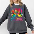 Peace Out 5th Grade Tie Dye Graduation Last Day Of School Comfort Colors Sweatshirt Pepper