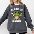 Peace Sign Hand Turtle Class Of 2026 Graduation Comfort Colors Sweatshirt Pepper