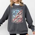 People Person Repellant Introvert Comfort Colors Sweatshirt Pepper