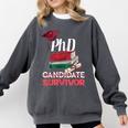PhD PhD Graduation Gifts PhD Survivor T-Shirt Comfort Colors Sweatshirt Pepper
