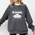 PhinisheD PhD Graduation Doctor Of Philosophy Comfort Colors Sweatshirt Pepper