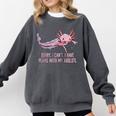 I Have Plans With My Axolotl Salamander Introvert Raglan Baseball Tee Comfort Colors Sweatshirt Pepper