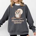 Please Chew Quieter Introvert Christmas Bird Lover Comfort Colors Sweatshirt Pepper Please Chew Quieter Introvert Christmas Bird Lover Comfort Colors Sweatshirt Pepper