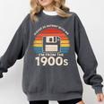Please Be Patient With Me I'm From The 1900s Floppy Disk Premium Tri-Blend Comfort Colors Sweatshirt Pepper