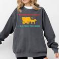 Please Be Patient I'm From The 1900s Millennial Humor Retro Comfort Colors Sweatshirt Pepper