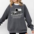 Please Be Patient With Me I'm From The 1900s Oxen And Wagon Comfort Colors Sweatshirt Pepper