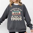 Please Be Patient With Me I'm From The 1900s Retro Cassette Premium Comfort Colors Sweatshirt Pepper