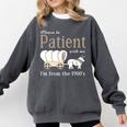 Please Be Patient With Me I'm From The 1900s Retro Gamer Premium Comfort Colors Sweatshirt Pepper