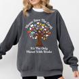 Please Save The Earth It's The Only Planet With Books Comfort Colors Sweatshirt Pepper