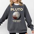 Pluto Never Forget 1930-2006 Planet Space Science Nostalgia Premium Tri-Blend Comfort Colors Sweatshirt Pepper