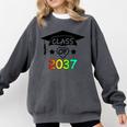 Pre-K -12th Grade Hand Prints Space Graduation Class Of 2037 Comfort Colors Sweatshirt Pepper
