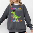 Pre k Graduation We Are Done Class 2023 Pre-k Dinosaur Boys Comfort Colors Sweatshirt Pepper