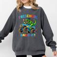 Preschool Graduation Monster Truck Dinosaur Boys Dino Tee Comfort Colors Sweatshirt Pepper