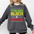 Proud African American Educated Graduation Comfort Colors Sweatshirt Pepper