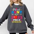 Proud Aunt Of 2023 Pre-K Graduate Senior Graduation Matching Comfort Colors Sweatshirt Pepper