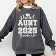 Proud Aunt Of a 2025 Graduate Grad Prom Senior Graduation Premium Tri-Blend Comfort Colors Sweatshirt Pepper