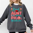 Proud Aunt Of An Amazing PhD Graduate Family Graduation Comfort Colors Sweatshirt Pepper