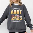 Proud Aunt Of A Class Of 2023 Graduate Graduation Women Comfort Colors Sweatshirt Pepper