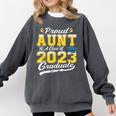 Proud Aunt Of a Class Of 2023 Graduate Senior Graduation Comfort Colors Sweatshirt Pepper
