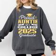 Proud Auntie Of 2025 College Graduate Family 25 Graduation Comfort Colors Sweatshirt Pepper