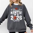 Proud Auntie Of A 2026 Senior Football Graduation Family Comfort Colors Sweatshirt Pepper