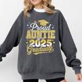 Proud Auntie Of A Class Of 2025 Graduate Senior Graduation Comfort Colors Sweatshirt Pepper