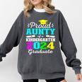 Proud Aunty Of Kindergarten Graduate 2024 Graduation Aunty Comfort Colors Sweatshirt Pepper