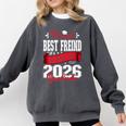 Proud Best Freind Of a Class Of 2026 Graduate For Graduation Premium Comfort Colors Sweatshirt Pepper