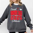 Proud Bonus Dad Of a Class Of 2025 Graduate Graduation Comfort Colors Sweatshirt Pepper