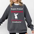 Proud Boyfriend Of 2018 Graduate Dabbing Graduation Comfort Colors Sweatshirt Pepper