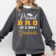 Proud Bro Of A Class Of 2024 Graduate Senior Graduation Comfort Colors Sweatshirt Pepper