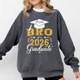 Proud Bro Of a Class Of 2026 Graduate For Graduation Comfort Colors Sweatshirt Pepper