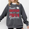 Proud Brother Of a Class Of 2024 Graduate For Graduation Comfort Colors Sweatshirt Pepper