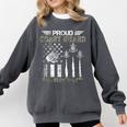 Proud Coast Guard Brother-In-Law US Coast Guard Graduation Comfort Colors Sweatshirt Pepper