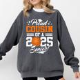 Proud Cousin Of A 2025 Senior Basketball Graduation Comfort Colors Sweatshirt Pepper