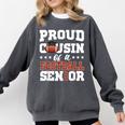 Proud Cousin Of a Football Senior 2026 Graduation Gifts Comfort Colors Sweatshirt Pepper