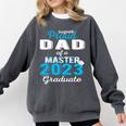 Proud Dad Of 2023 Class Master Graduate Family Graduation Comfort Colors Sweatshirt Pepper