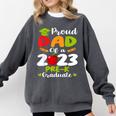 Proud Dad Of 2023 Pre K Graduate Graduation Comfort Colors Sweatshirt Pepper