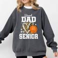 Proud Dad Of A 2026 Senior Basketball Graduation Leopard Comfort Colors Sweatshirt Pepper