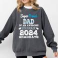 Proud DAD Of A 5th Grade Graduate 2024 Elementary Graduation Comfort Colors Sweatshirt Pepper