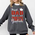Proud Dad Of a Class Of 2025 Graduate For Graduation Comfort Colors Sweatshirt Pepper