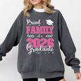 Proud Family Of a Class Of 2026 Graduate For Graduation Comfort Colors Sweatshirt Pepper