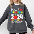 Proud Grandma Of Class Of 2024 Preschool Graduate Graduation Comfort Colors Sweatshirt Pepper
