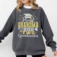Proud Grandma Of Two 2024 Graduate Class 2024 Graduation Comfort Colors Sweatshirt Pepper