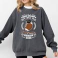 Proud Grandpa Of a 2026 Football Senior Graduation Comfort Colors Sweatshirt Pepper