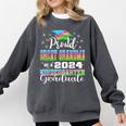 Proud Great Grandma Of Kindergarten Graduate 2024 Graduation Comfort Colors Sweatshirt Pepper