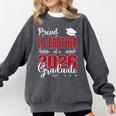 Proud Lil Brother Of a Class Of 2026 Graduate For Graduation Comfort Colors Sweatshirt Pepper