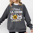 Proud Lil Cousin Of A Class Of 2025 Senior Graduation 2025 Comfort Colors Sweatshirt Pepper